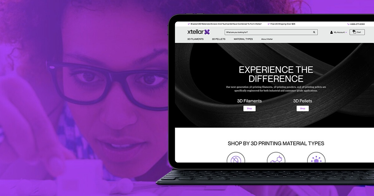 Xtellar website design for an Adobe Commerce eCommerce rebrand launch