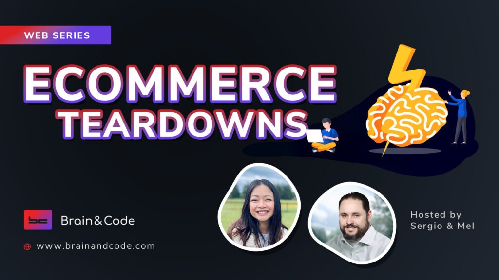 Ecommerce website teardown, UX/UI analysis, ecommerce optimization