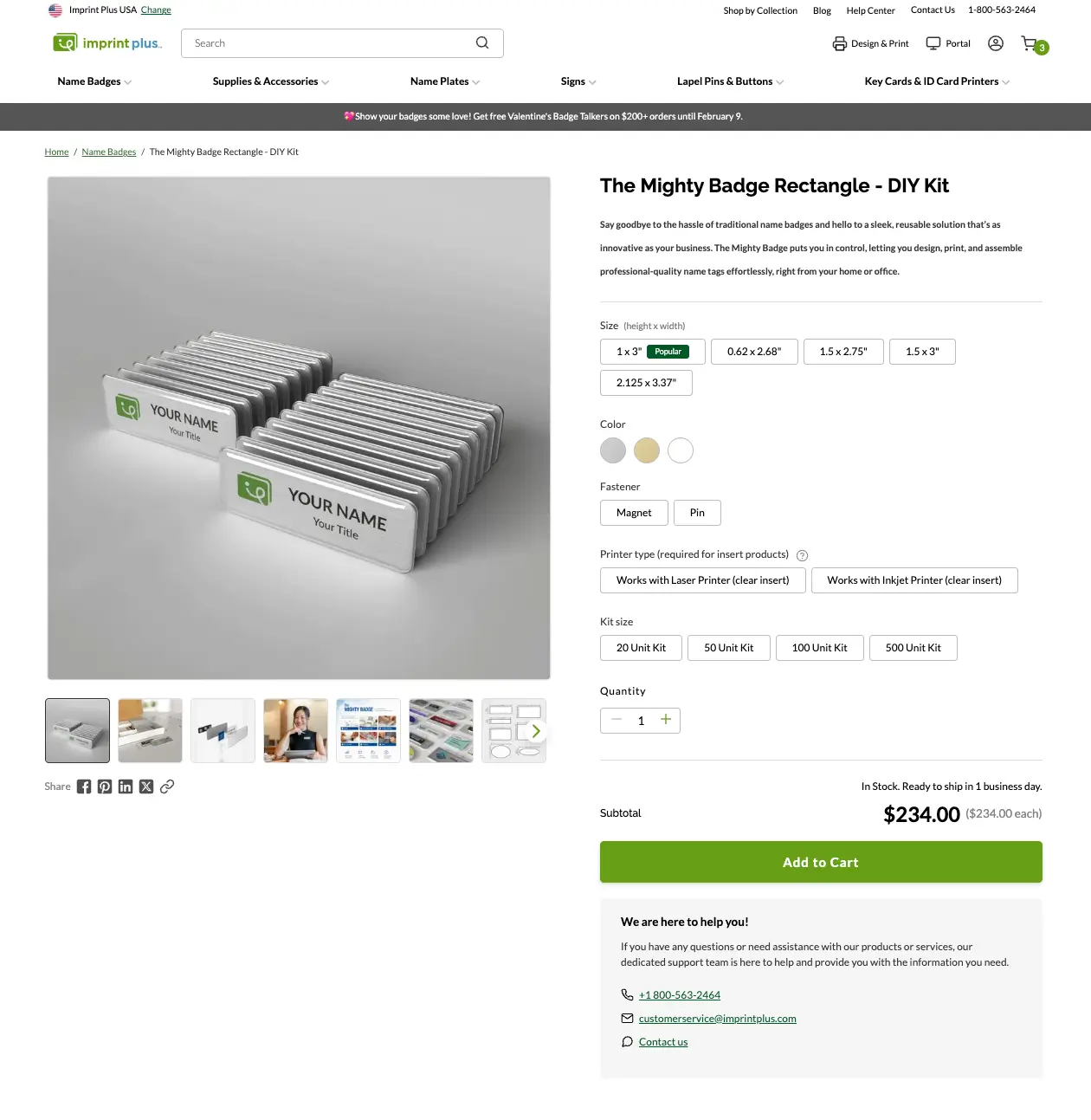 Imprint Plus B2B Ecommerce Implementation_PDP