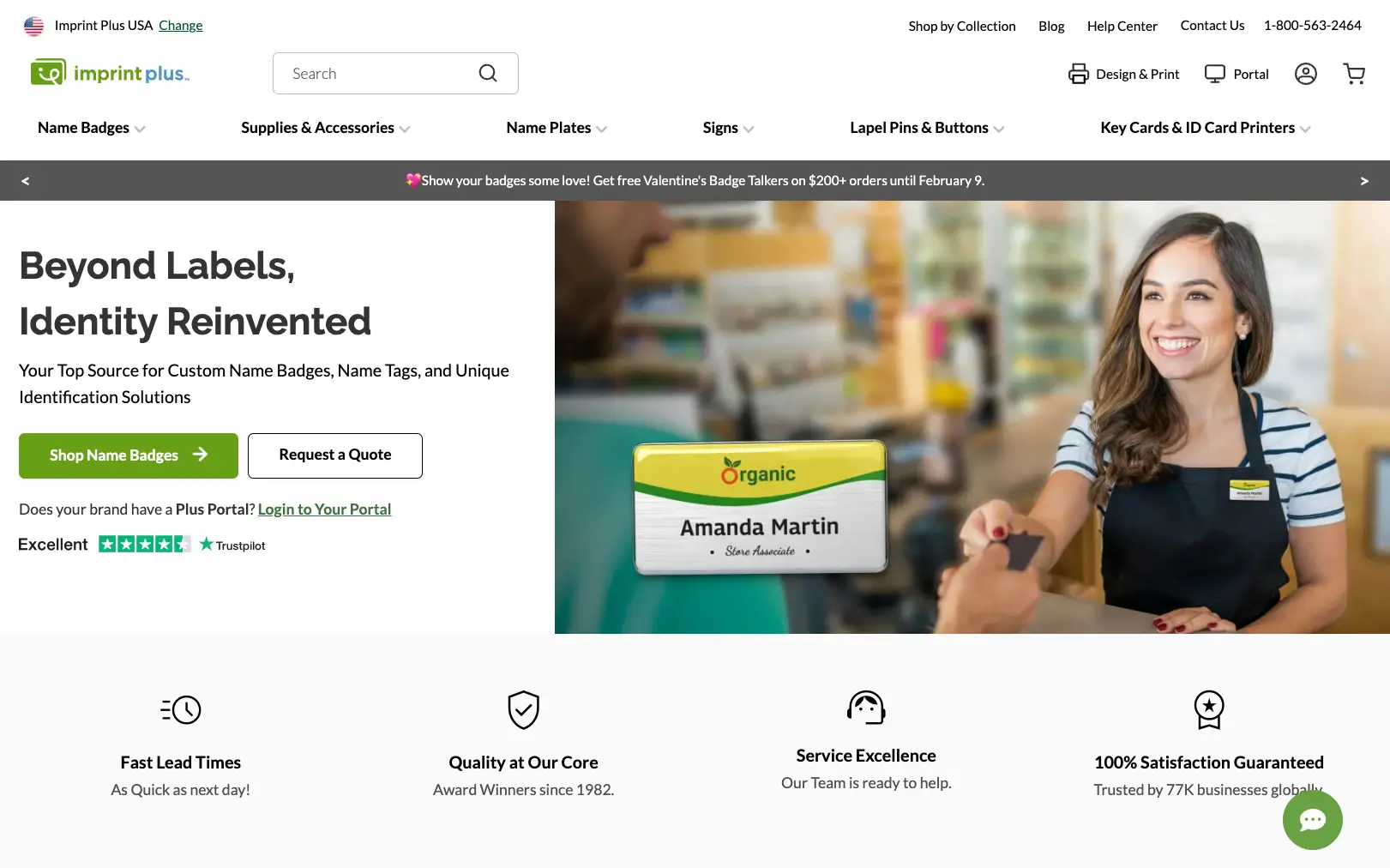 Imprint Plus B2B Ecommerce Implementation_homepage