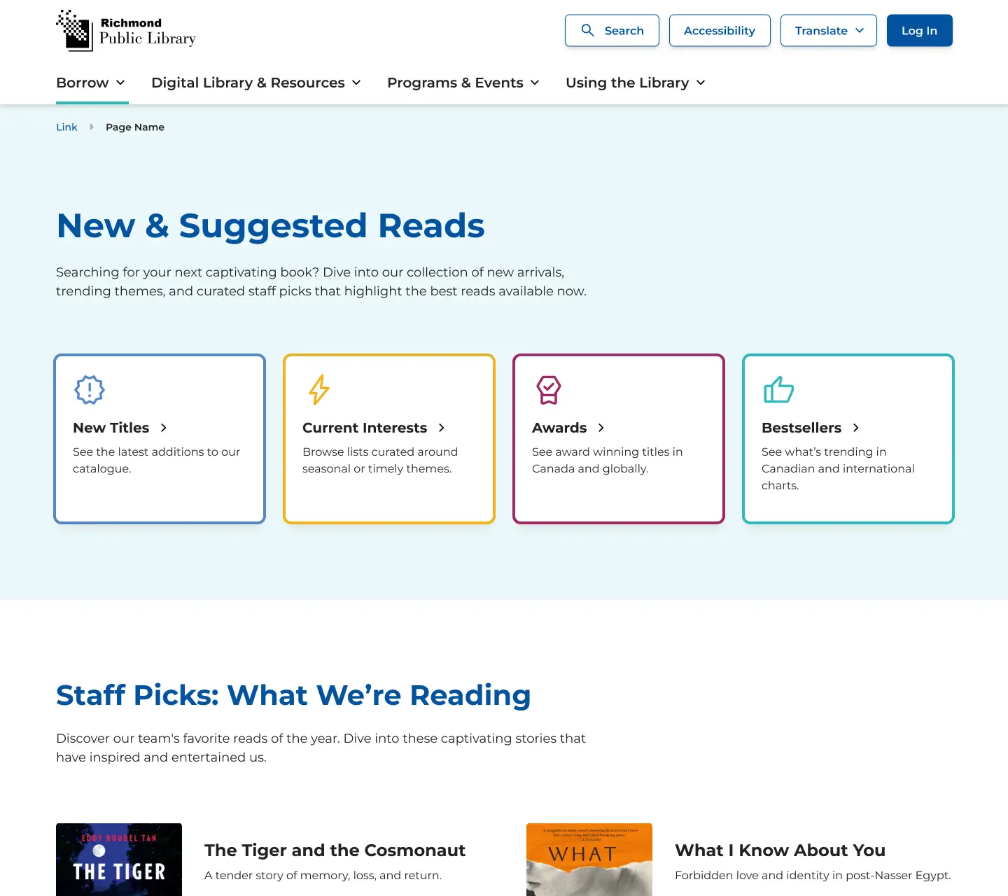 Richmond Public Library New & Suggested Reads • Desktop